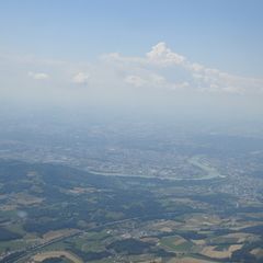 Flugwegposition um 10:54:52: Aufgenommen in der Nähe von Gemeinde Gallneukirchen, Gallneukirchen, Österreich in 2017 Meter